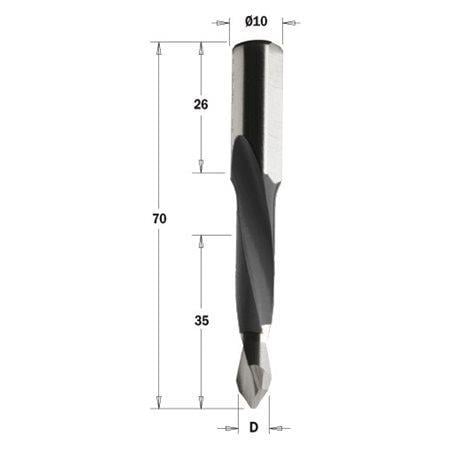 5X35X70 SAĞ SİVRİ (T.DELİK) KOMPLE KARBÜR MATKAP UCU XTREME (TBX2.050.035.070.01R) - 3