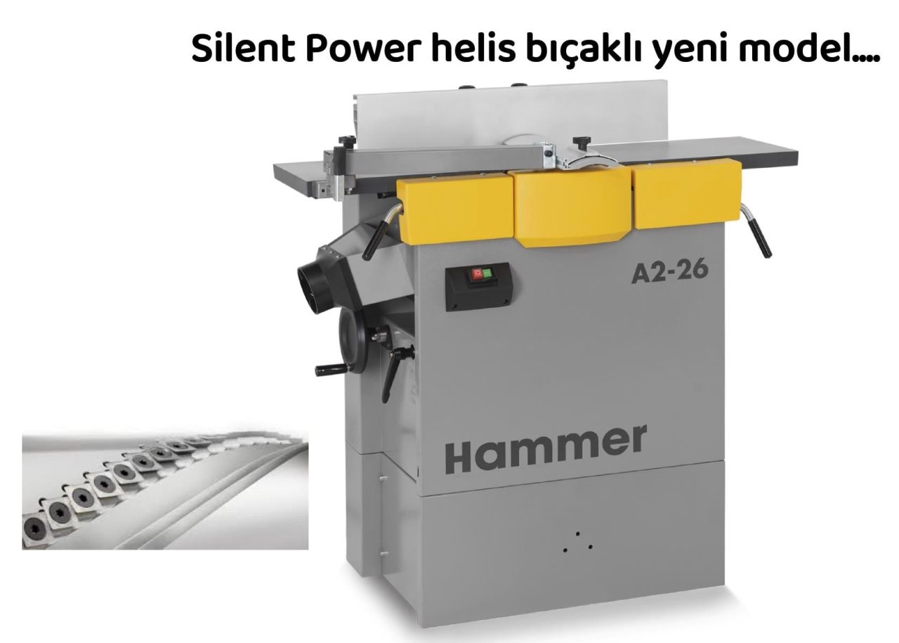 HAMMER A2-26 KALINLIK PLANYA MAKİNASI 220V (A2-26) - 1