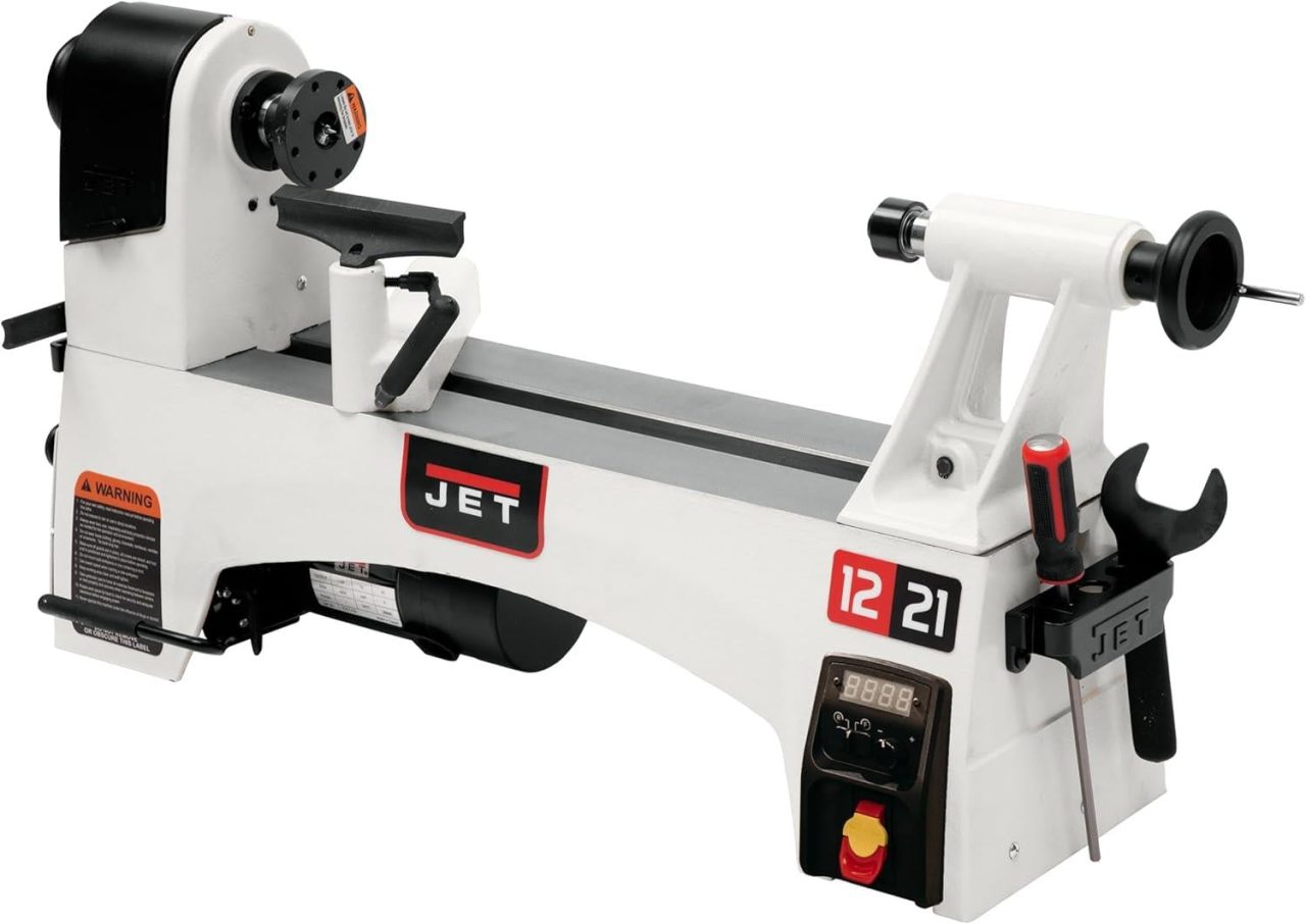 JET JWL-1221VS AHŞAP TORNA MAKİNASI 220V (JWL-1221VS)