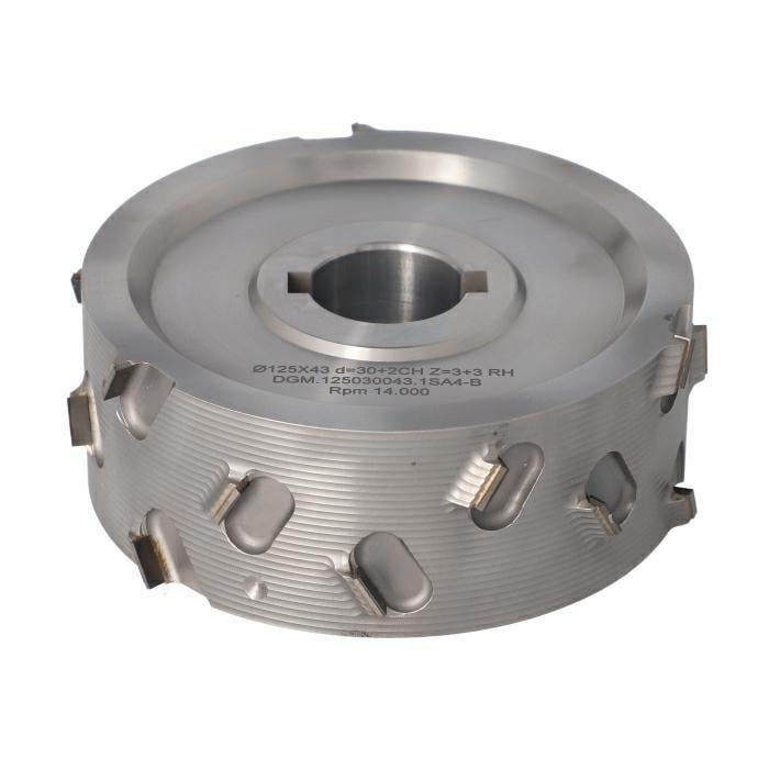 125X43X30 Z=3+3 SİMETRİK ( R-L ) DİA ÖN FREZE TOPU 30° (DGM.125030043.1SA4) - 5