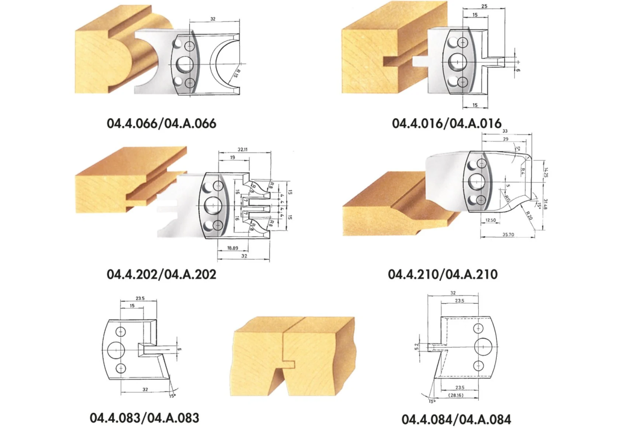 PROFİL BIÇAK SETİ Ø131 (93)x40x30 12 BIÇAK (04.0.072) - 3