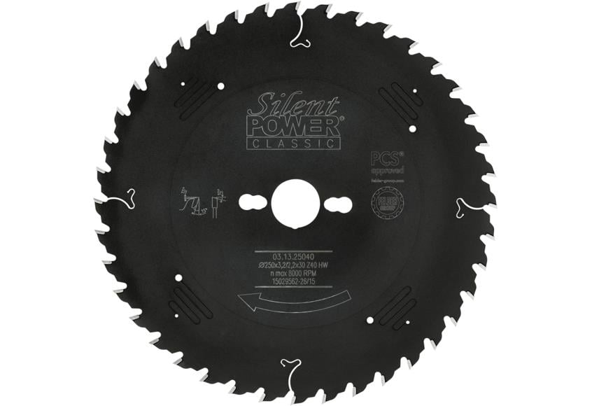 250x3.2x30 z:40 SAĞ SOL SİLENT POWER DAİRE TESTERE (03.13.25040) - 1