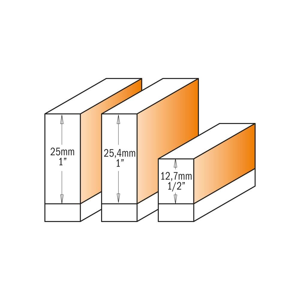 CMT 3 PARÇA RULMANLI FREZE BIÇAĞI SETİ S=6.35 MM (806.001.11) - 3