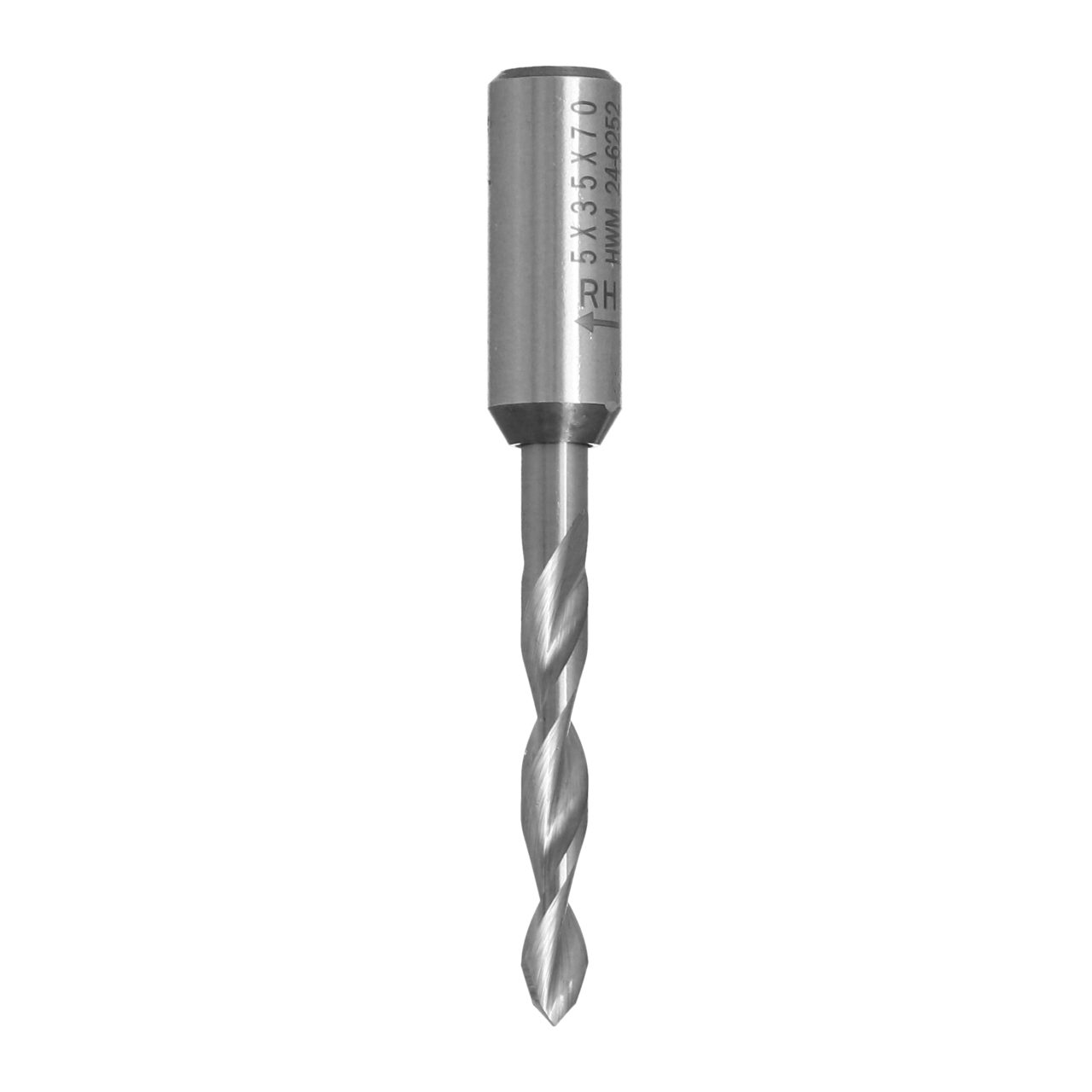 5X35X70 SAĞ SİVRİ ( T.DELİK ) KOMPLE KARBÜR MATKAP UCU (TBV2.050.035.070.01R) - 2