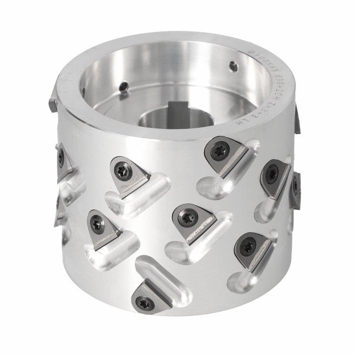 100X65X30 Z=3+3 LH 45°DİA DEĞİŞEBİLİR JİLETLİ ALÜMİNYUM ÖN FREZE (DGL.100030065.4LB3) - 2