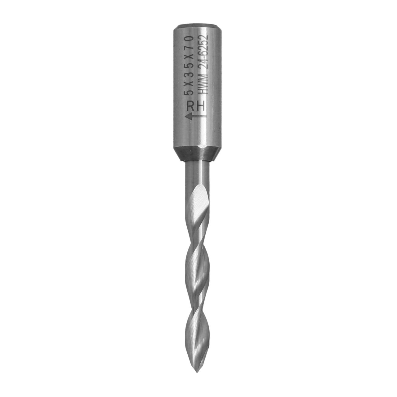 5X35X70 SAĞ SİVRİ ( T.DELİK ) KOMPLE KARBÜR MATKAP UCU (TBV2.050.035.070.01R) - 5