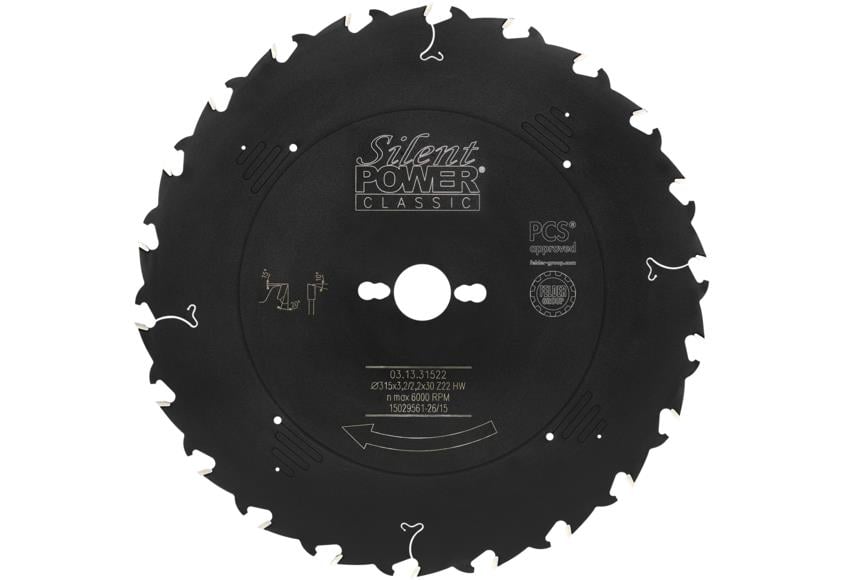 315x3.2/2.2x30 z:22 ATLAMALI SAĞ SOL SİLENT POWER DAİRE TESTERE (03.13.31522) - 1