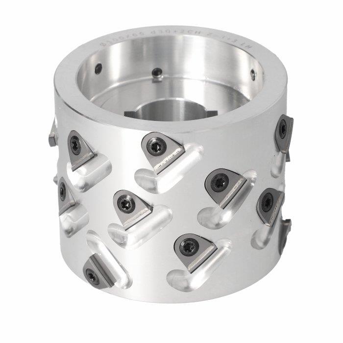 100X65X30 Z=3+3 LH 45°DİA DEĞİŞEBİLİR JİLETLİ ALÜMİNYUM ÖN FREZE (DGL.100030065.4LB3) - 1