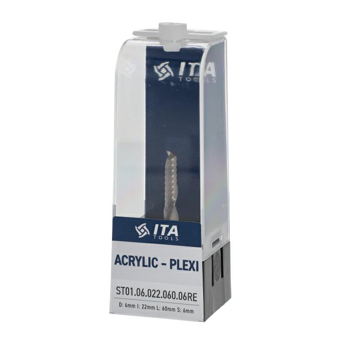 6X22X60 S:6 ACRYLIC-PLEXI KARBÜR FREZE BIÇAĞI (ST01.06.022.060.06RE) - 5
