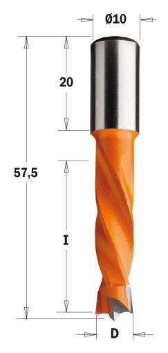 10X30X57.5 S:10X20 SOL DÜBEL ( Y.DELİK ) MATKAP UCU (BBH3.100.030.057.00L) - 2